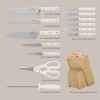 Eastwalk 14Pc Stainless Steel Cutlery Kitchen Knife Block Set